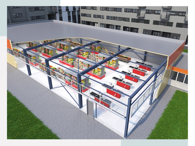 Строительство магазинов в Сердобск от 607 руб. за м²