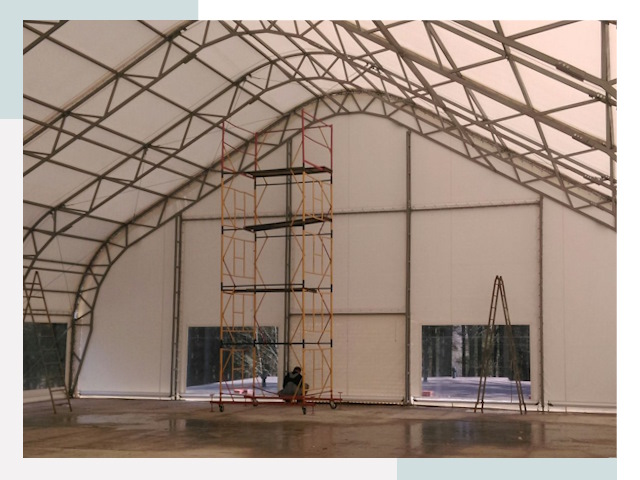 Шатровые ангары в Сердобске