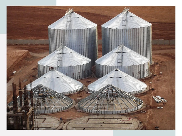 Строительство зерновых силосов в Сердобске