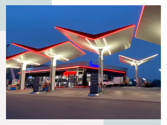 Навесы для АЗС в Сердобске