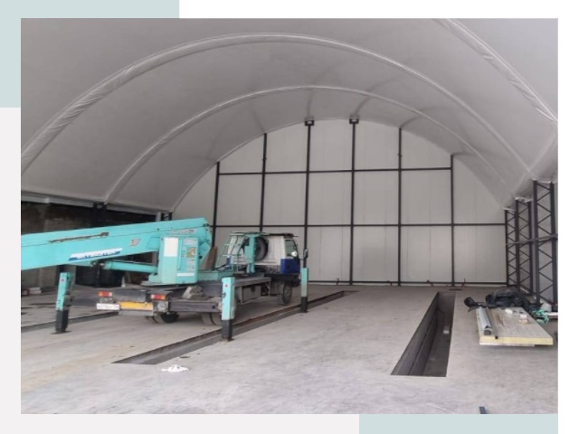 Внутреннее оснащение ангаров в Сердобске