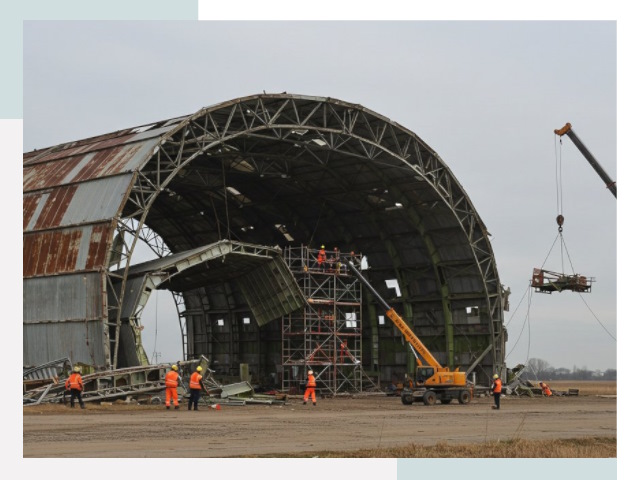 Демонтаж ангаров в Сердобске