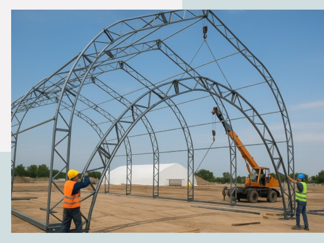 Монтаж ангаров в Сердобске от 607 руб. - Надежно и быстро